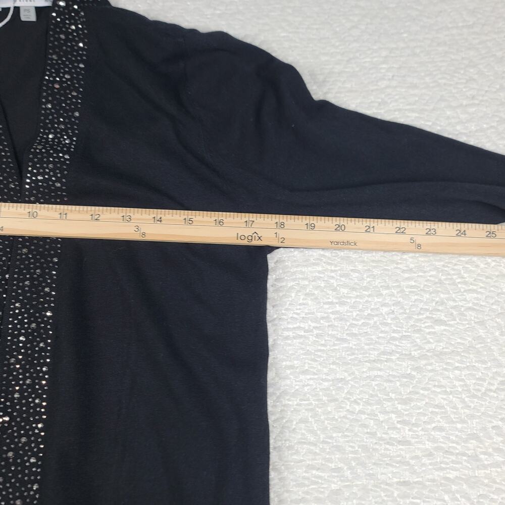 Liquid by Sioni wool blend beaded trim cardigan Size Small P Old Money Formal - Picture 5 of 9